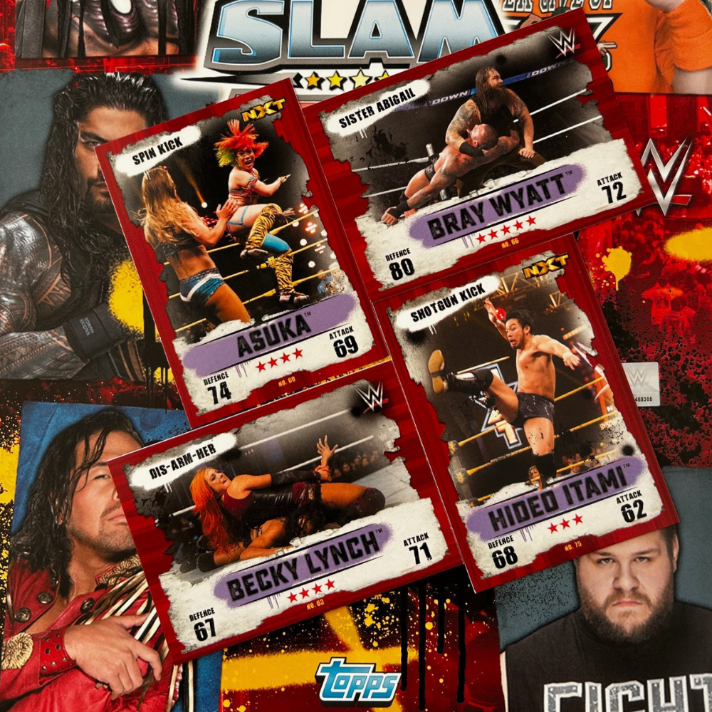 2016 Topps UK WWE Slam Attax Takeover - Single SIGNATURE MOVE Cards (#57 - #88)