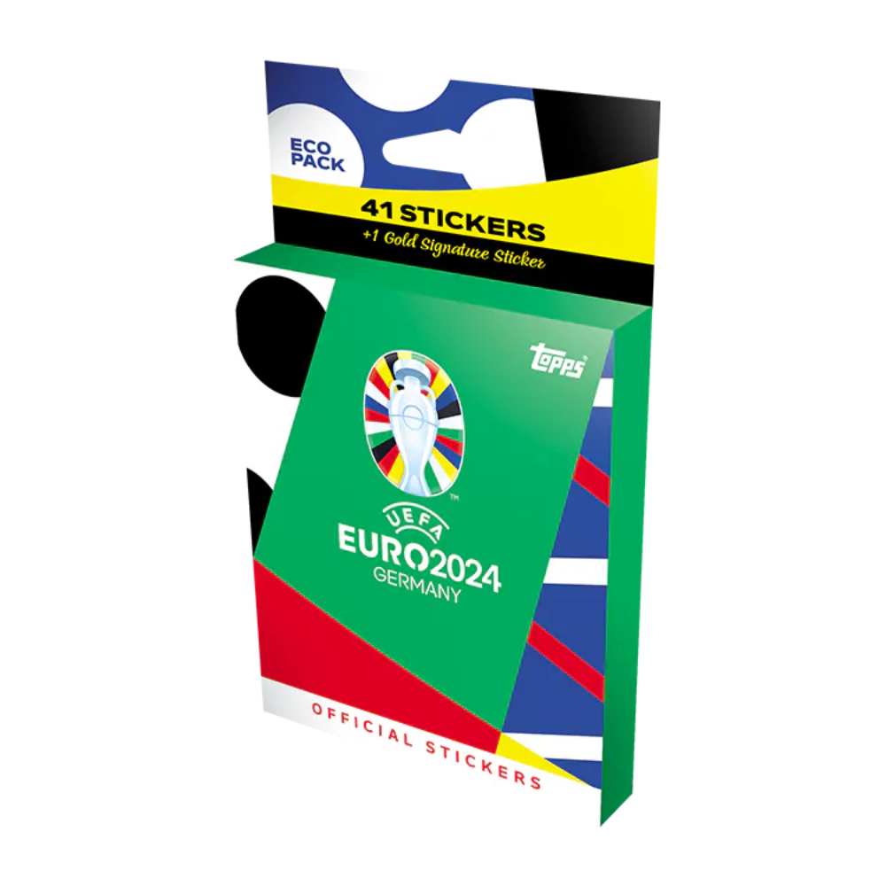 PRE-ORDER: Topps UEFA EURO 2024 Sticker Collection - Eco Pack (inc 42 Stickers)
