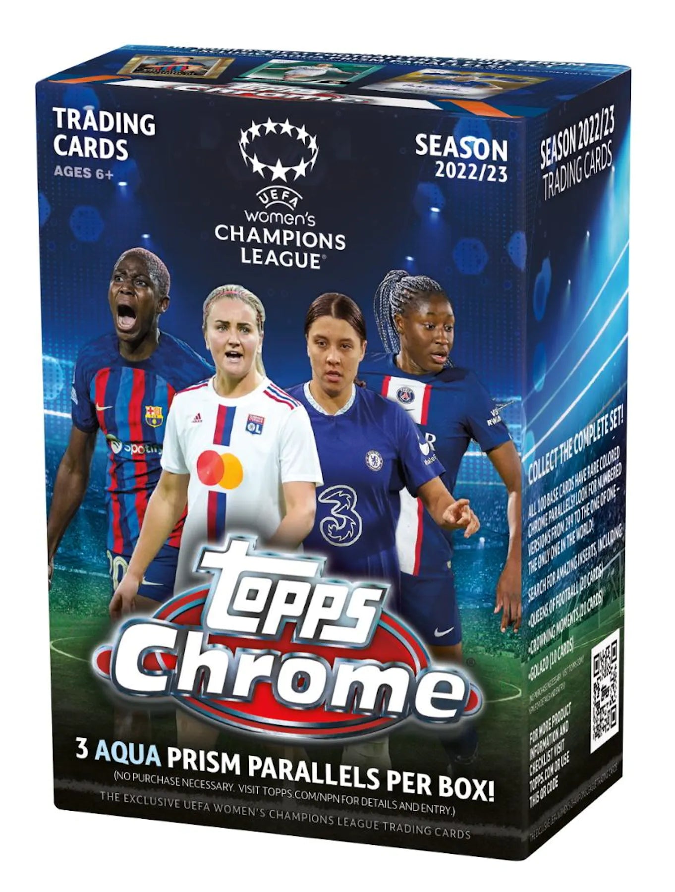 Topps Women's UEFA Champions League Chrome 2022-23 - Blaster Box of 8 Packets