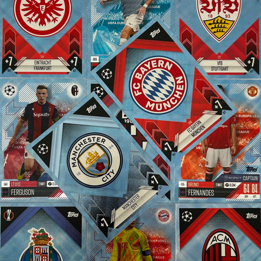 Topps 2024-25 Match Attax UEFA - Single CRYSTAL PARALLEL Cards