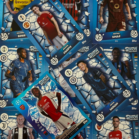 Topps 2024-25 Match Attax UEFA Update - Single SNOW BALLERS Cards (SB1 - SB16)