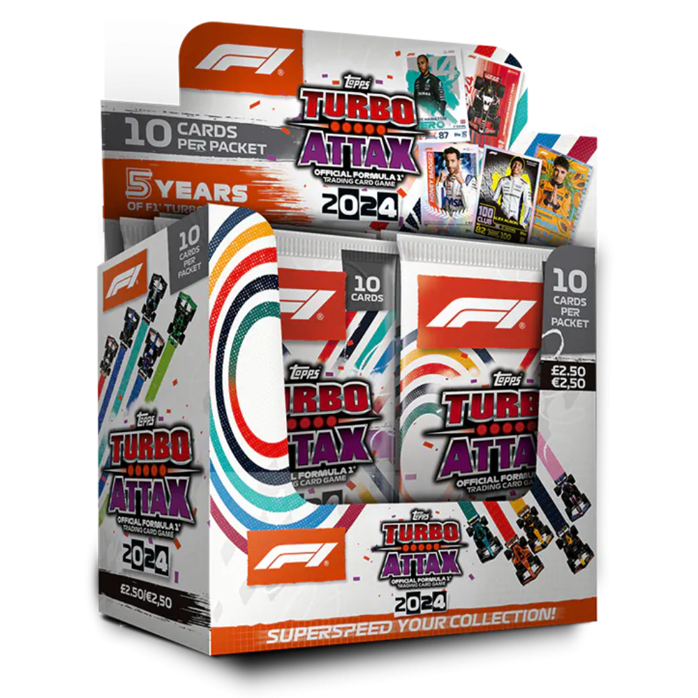 Topps F1 Turbo Attax 2024 - BOX OF 24 PACKS (240 Cards)