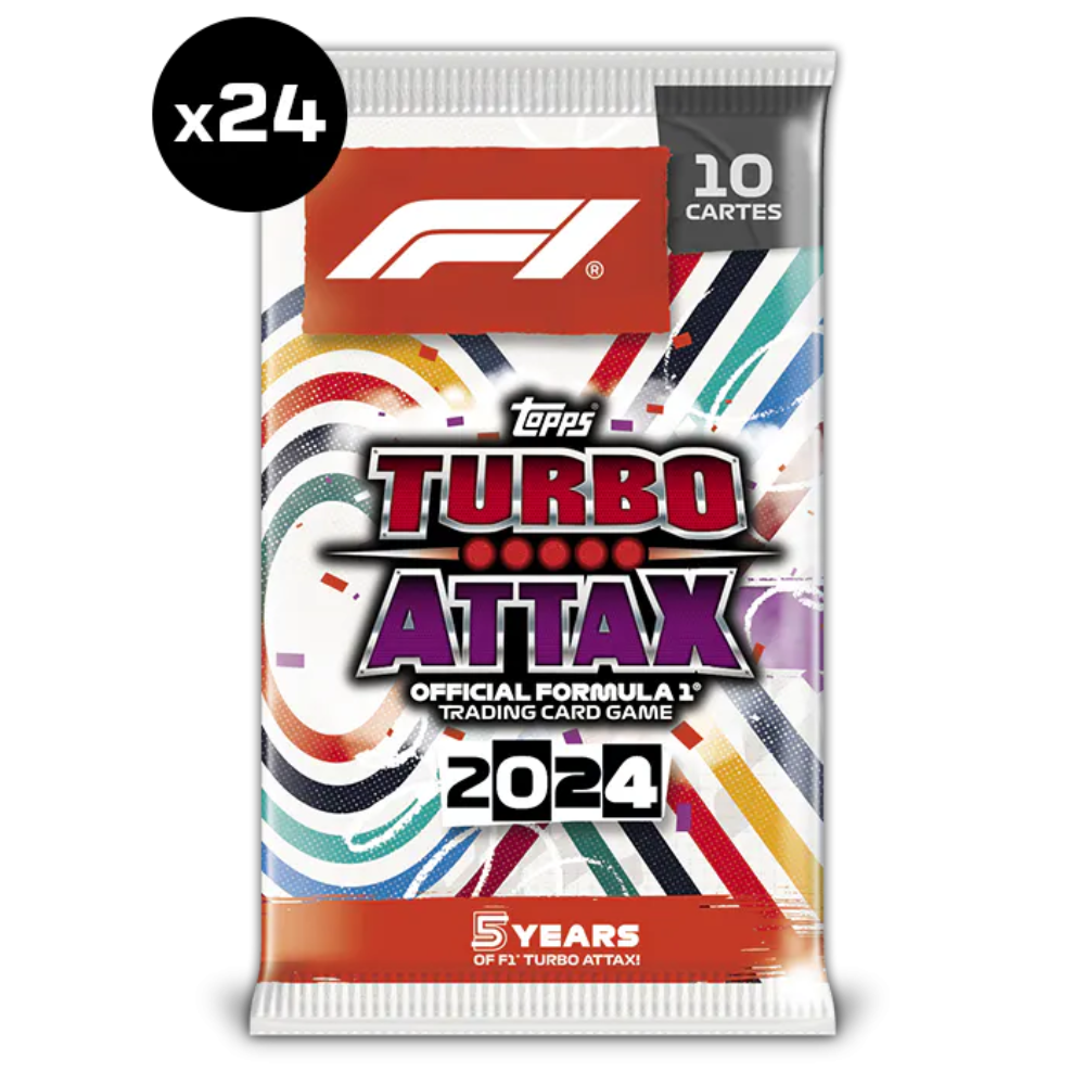 Topps F1 Turbo Attax 2024 - BOX OF 24 PACKS (240 Cards)