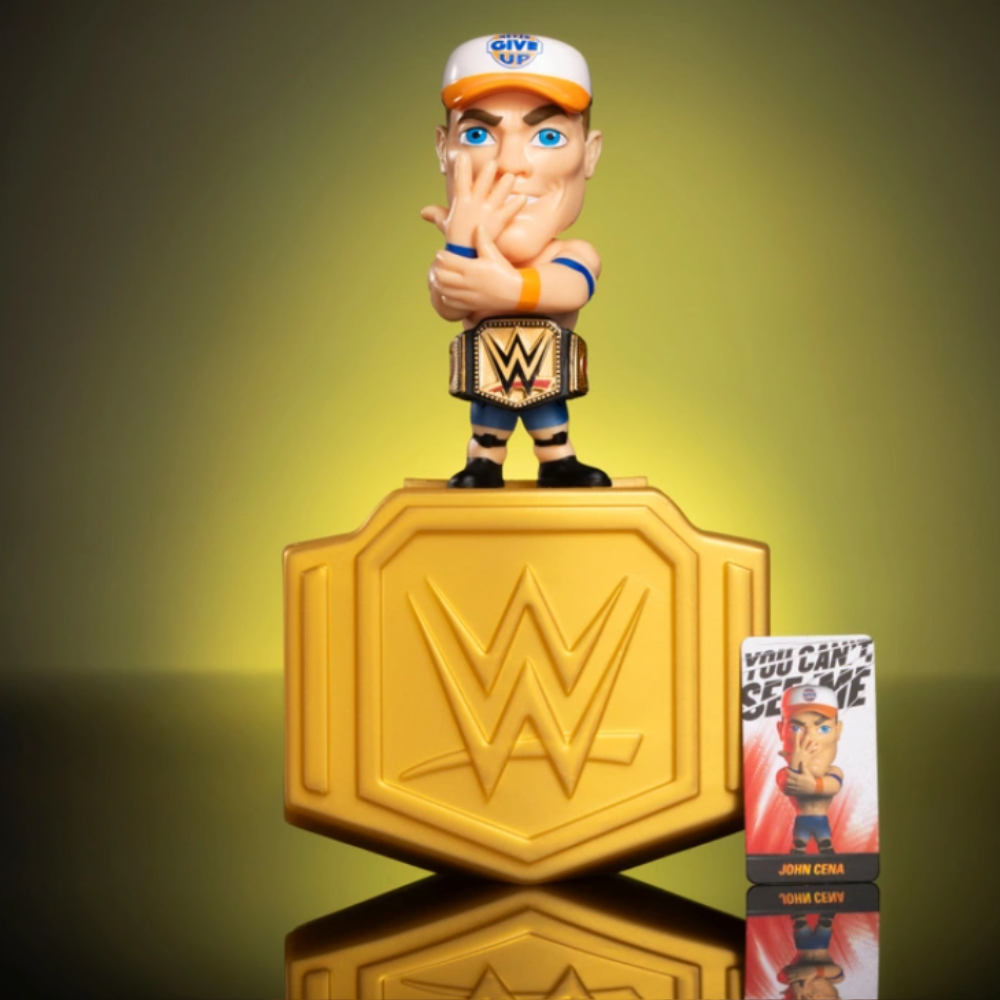 WWE Pop 'N' Lock Champs - JOHN CENA with Championship Belt Rare Figure