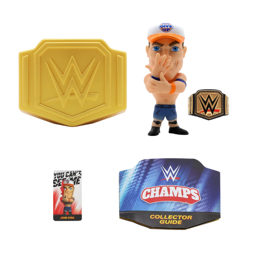 WWE Pop 'N' Lock Champs - JOHN CENA with Championship Belt Rare Figure