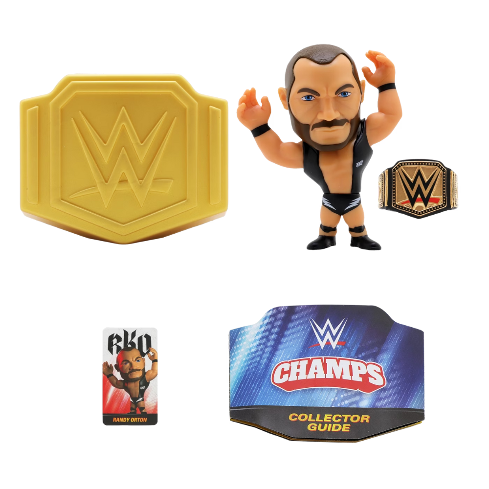 WWE Pop 'N' Lock Champs - RANDY ORTON with Championship Belt Rare Figure