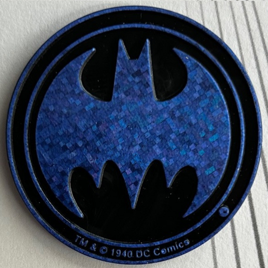 Waddingtons POG Adventures of Batman & Robin (1995) - Blue Slammer Kini