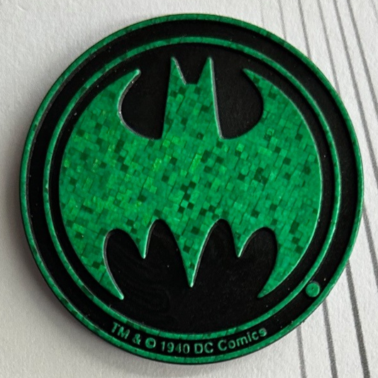 Waddingtons POG Adventures of Batman & Robin (1995) - Green Slammer Kini