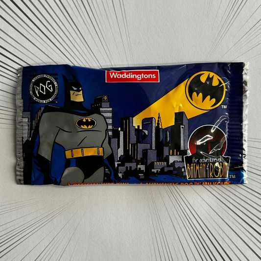 Waddingtons POG Adventures of Batman & Robin (1995) - Sealed Unopened Packet