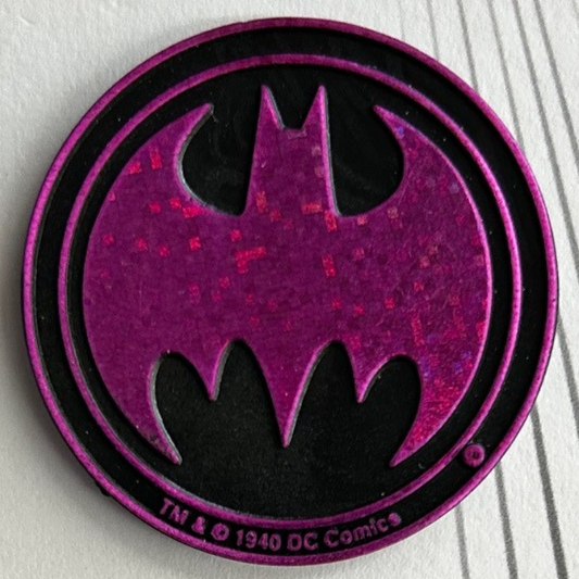 Waddingtons POG Adventures of Batman & Robin (1995) - Purple Slammer Kini
