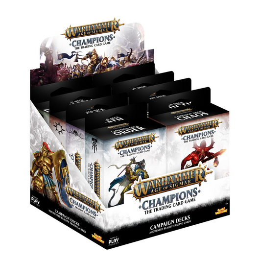 Warhammer: Age of Sigmar Champions Campaign Deck Display (8 Decks) Wave 1