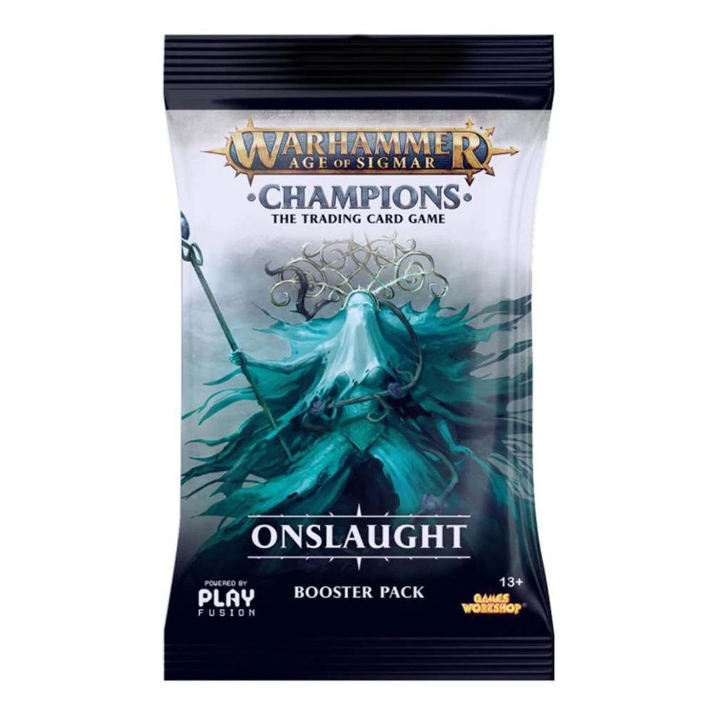 Warhammer TCG Age of Sigmar Champions Onslaught Booster Box with 24 Booster Packs