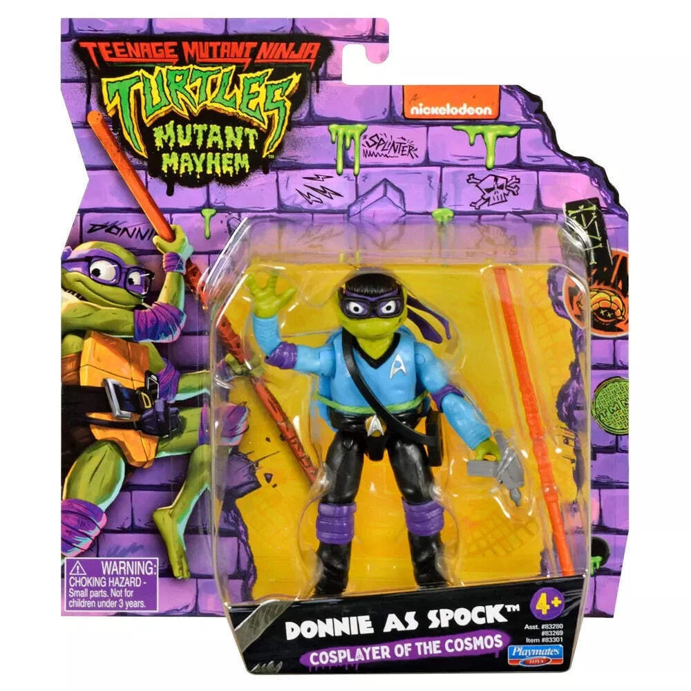 nickelodeon Teenage Mutant Ninja Turtles Mutant Mayhem - DONNIE AS SPOCK 4.5" Action Figure