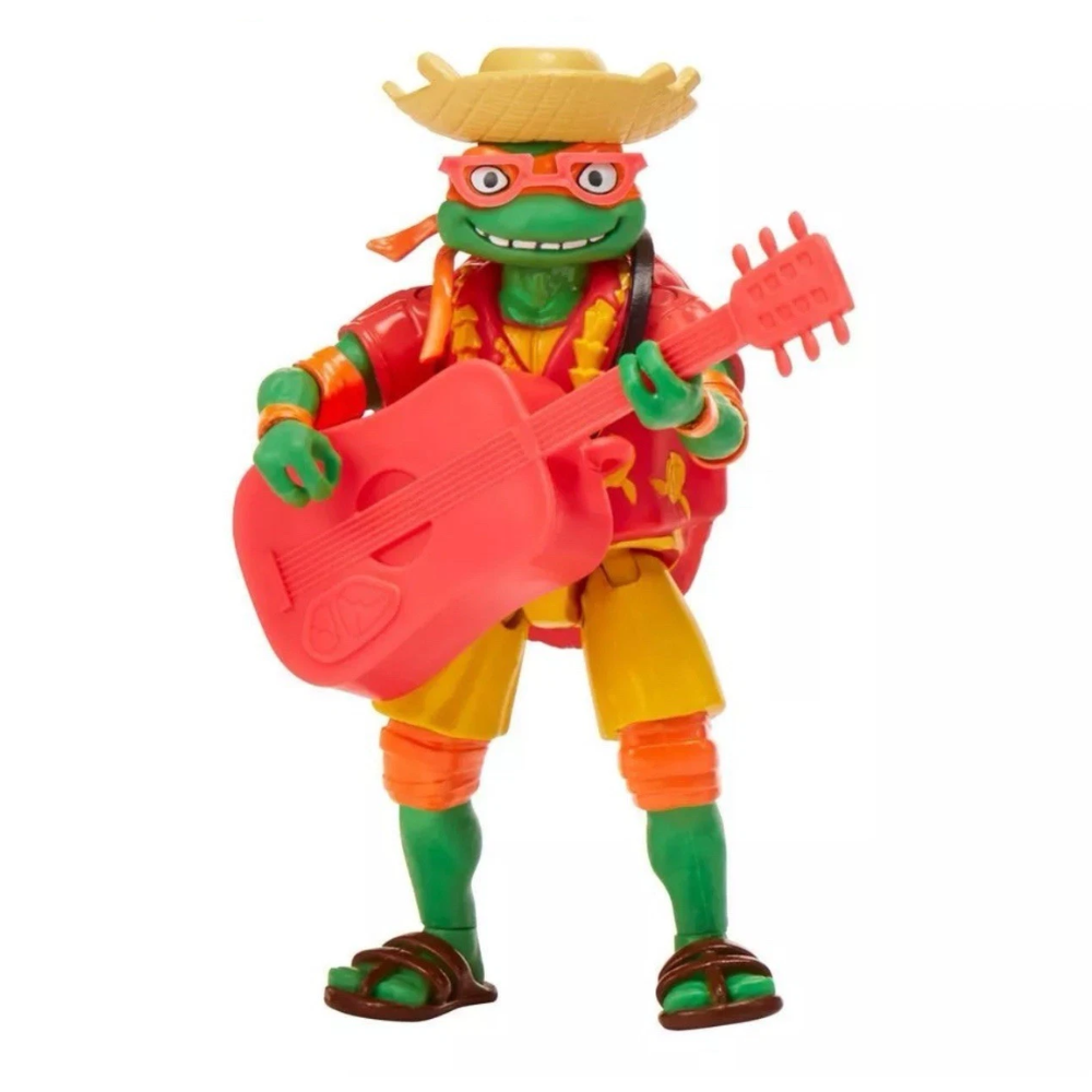 nickelodeon Teenage Mutant Ninja Turtles Mutant Mayhem - BEACH BUM MIKEY 4.5" Action Figure