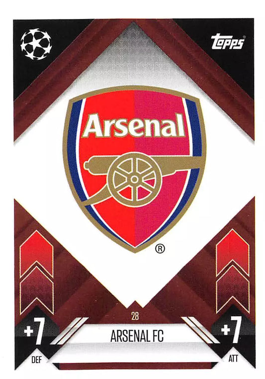 Topps 2024-25 Match Attax UEFA - Single ARSENAL Cards (#28 - #45)