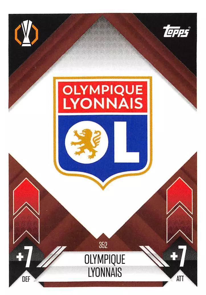 Topps 2024-25 Match Attax UEFA - Single OLYMPIQUE LYONNAIS Cards (#352 - #360)