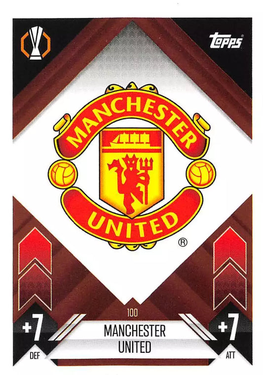 Topps 2024-25 Match Attax UEFA - Single MANCHESTER UNITED Cards (#100 - #108)