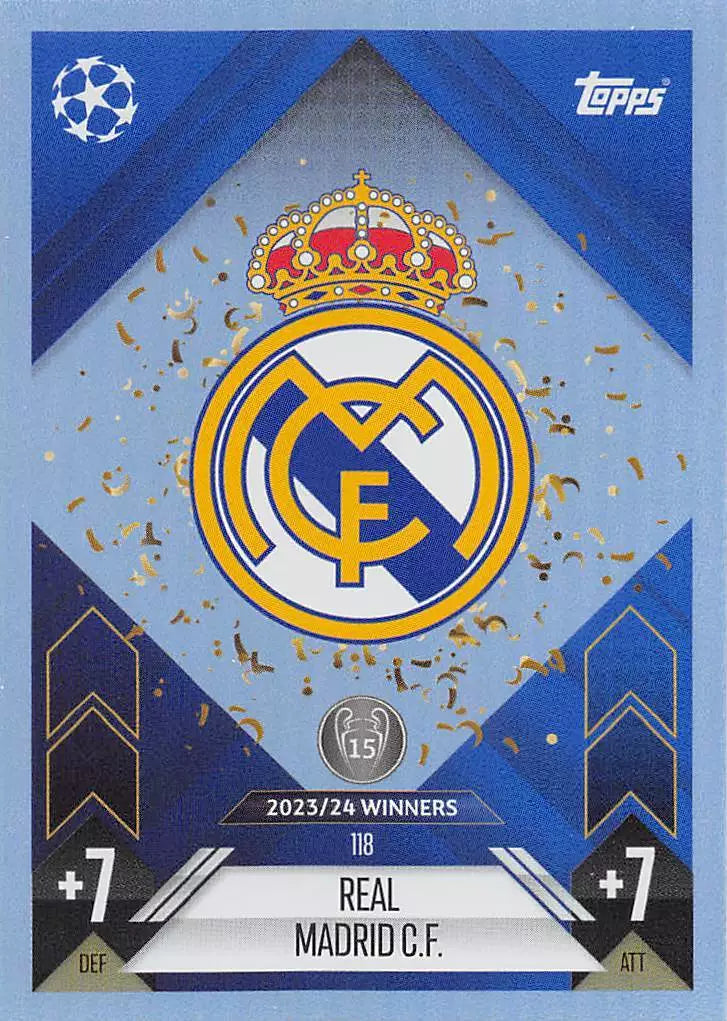 Topps 2024-25 Match Attax UEFA - Single REAL MADRID Cards (#118 - #135)