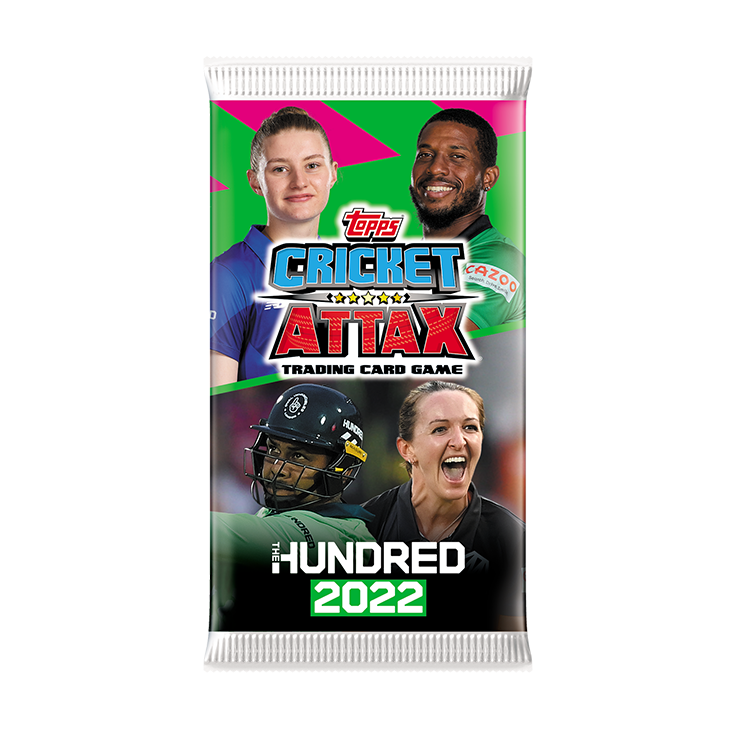 Topps The Hundred Cricket Attax 2022 - Box of 24 Packs
