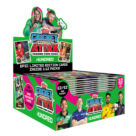 Topps The Hundred Cricket Attax 2022 - Box of 24 Packs