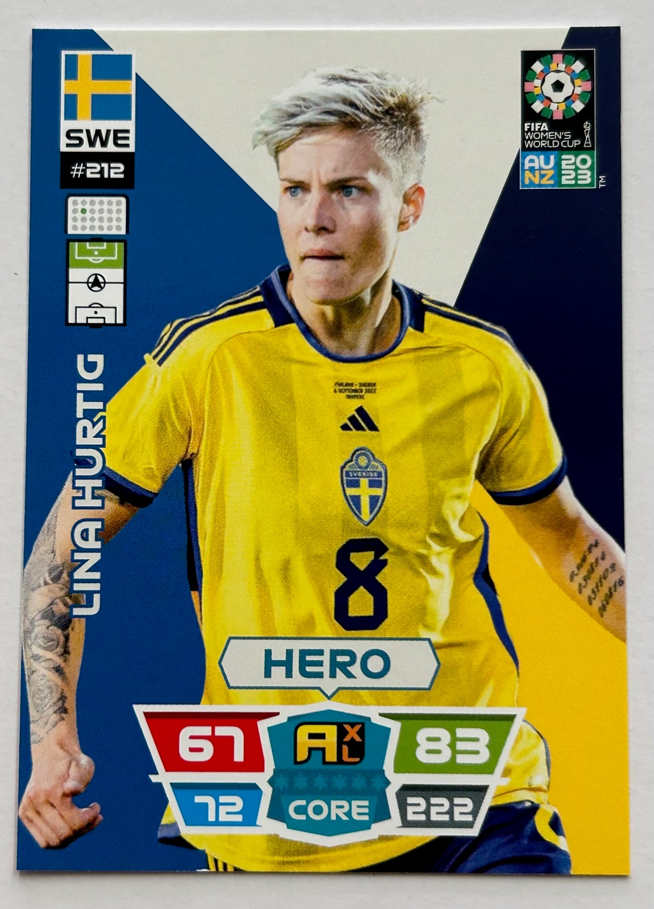 Panini Adrenalyn XL FIFA Women's World Cup 2023 - Single SWEDEN Cards (#205 - #213)