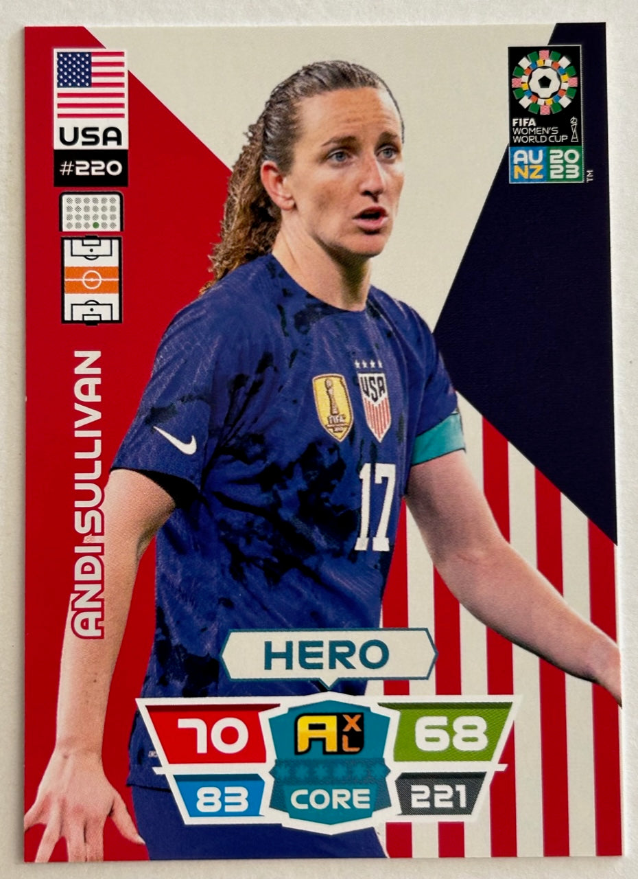 Panini Adrenalyn XL FIFA Women's World Cup 2023 - Single USA Cards (#214 - #222)